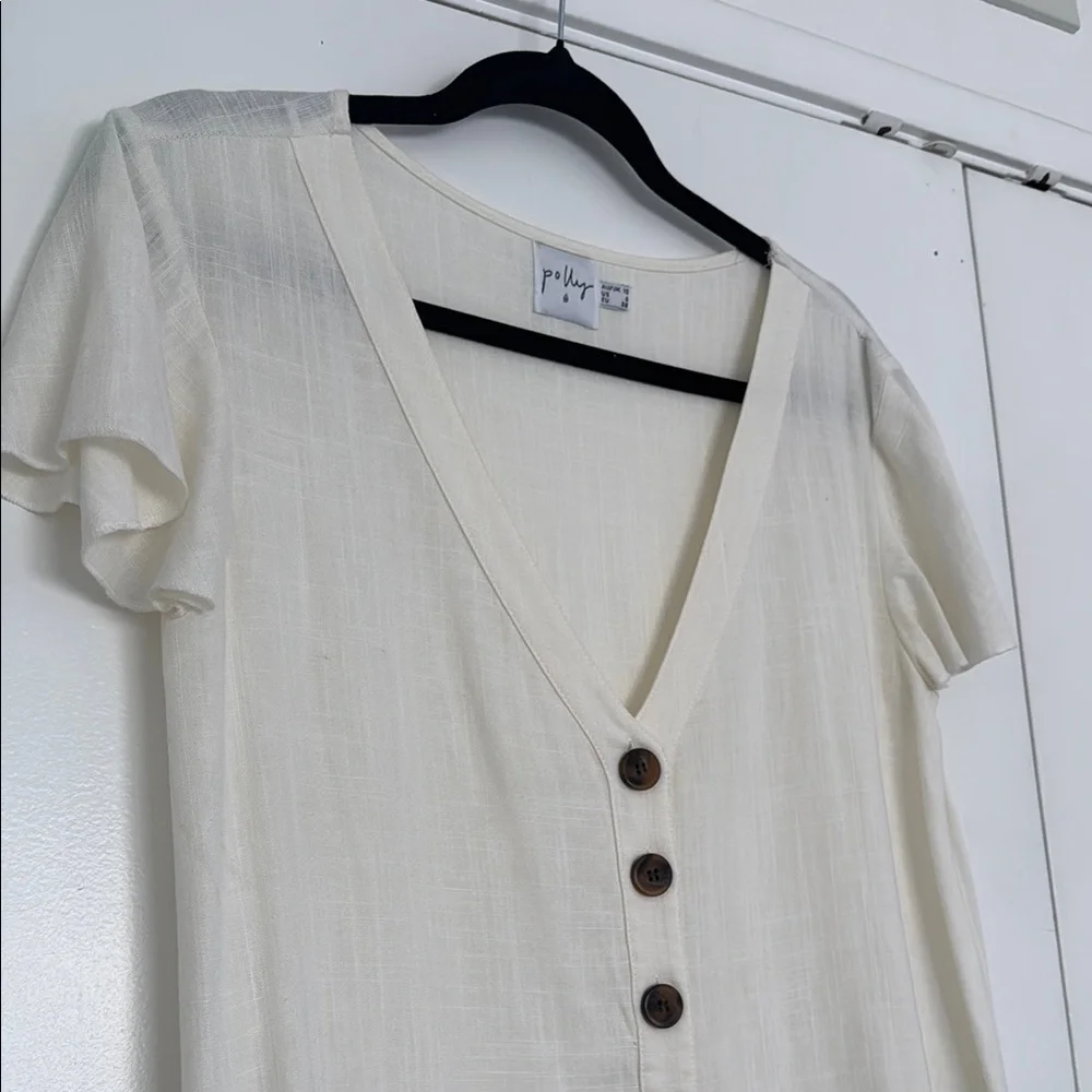 Princess Polly te amo Cream Mini Dress size US6